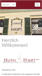 Mobile Screenshot of hotelhaupt.de
